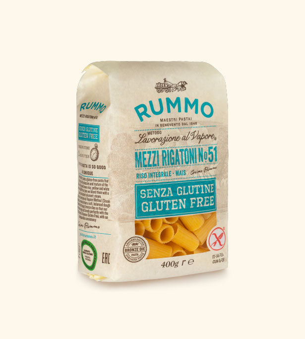 Rummo Gluten Free Mezzi Rigatoni No. 51 400g – Glynburn Gourmet